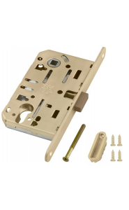 Защёлка магнитная под ключевой цилиндр AGB MEDIANA POLARIS с ответной планкой (золото матовое) B061035023+В014020523