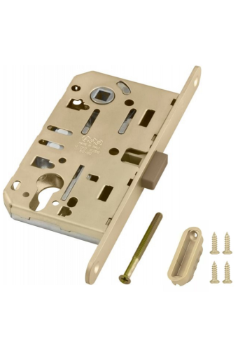 Защёлка магнитная под ключевой цилиндр AGB MEDIANA POLARIS с ответной планкой (золото матовое) B061035023+В014020523