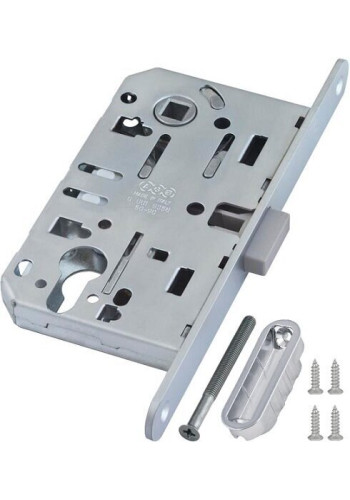 Защёлка магнитная под ключевой цилиндр AGB MEDIANA POLARIS с ответной планкой (хром блестящий) B061035006+В014020506