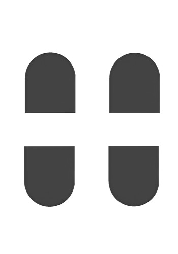 Накладки на скрытую петлю Eclipse 2.2 (черный матовый) E30200.87.93