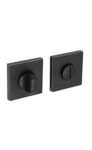 Завёртка сантехническая ADDEN BAU WC SQ-003 BLACK / CHROME RIM (цвет ЧЁРНЫЙ МАТОВЫЙ/ ХРОМ)