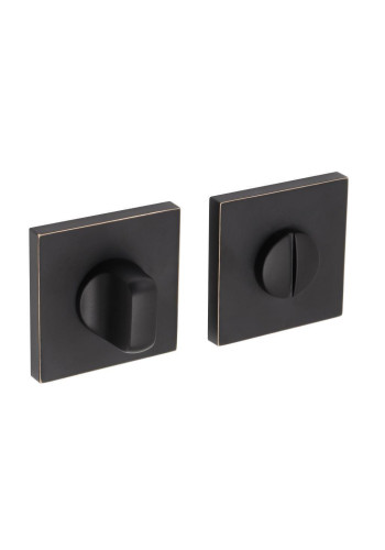 Завёртка сантехническая ADDEN BAU WC SQ-003 BLACK / GOLD RIM (цвет ЧЁРНЫЙ МАТОВЫЙ/ ЗОЛОТО)