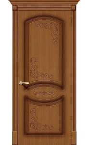 Межкомнатная дверь Азалия, цвет Орех