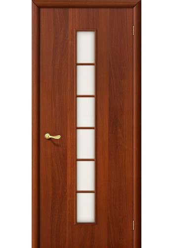 Межкомнатная дверь 2С, со стеклом, цвет ИталОрех