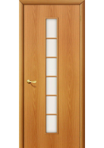 Межкомнатная дверь 2С, со стеклом, цвет МиланОрех