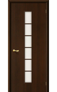 Межкомнатная дверь 2С, со стеклом, цвет Венге