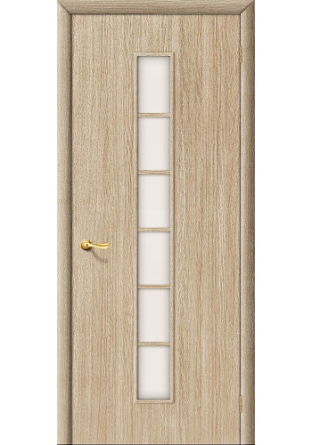 Межкомнатная дверь 2С, со стеклом, цвет БелДуб