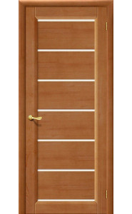 Межкомнатная дверь М2, со стеклом, цвет Светлый Лак