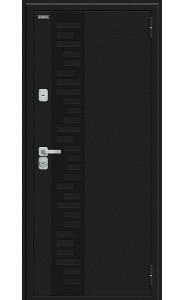 Входная дверь Thermo Техно Декор-2, цвет Букле черное/Wenge Veralinga