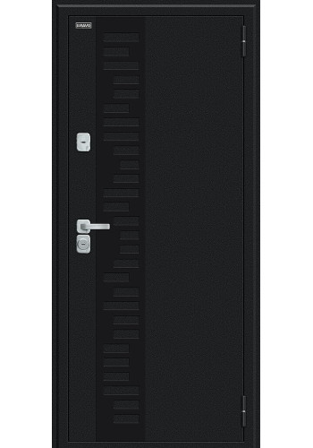 Входная дверь Thermo Техно Декор-2, цвет Букле черное/Wenge Veralinga