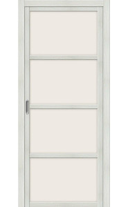 Раздвижная дверь Твигги V4, со стеклом, цвет Bianco Veralinga