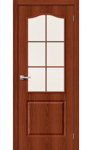 Межкомнатная дверь 32С, со стеклом, цвет ИталОрех