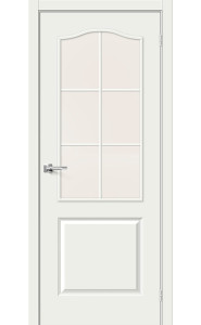 Межкомнатная дверь 32С, со стеклом, цвет Белый