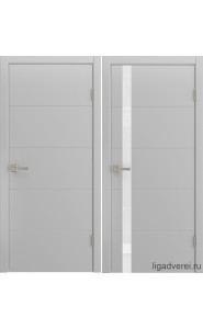 Межкомнатная дверь Barocco Эмаль светло-серая