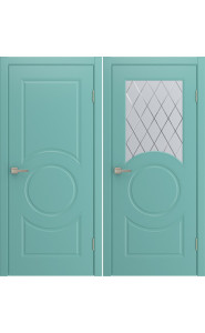 Межкомнатная дверь Donna Эмаль небесно голубая  по RAL