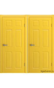 Межкомнатная дверь Barselona Эмаль желтая по RAL