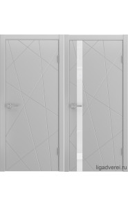 Межкомнатная дверь Fiesta Эмаль светло-серая