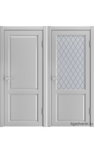 Межкомнатная дверь Silver эмалит светло-серый