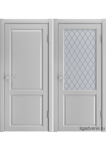 Межкомнатная дверь Silver эмалит светло-серый