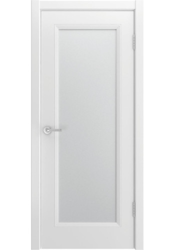 Дверь Белини 111 Белая эмаль со стеклом
