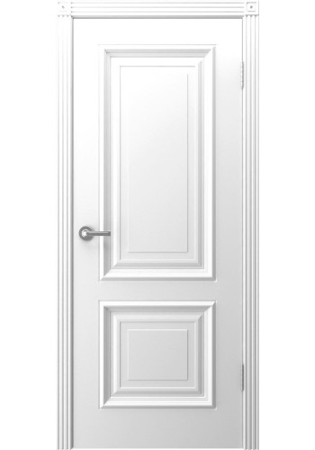 Дверь Акцент Белая эмаль ДГ