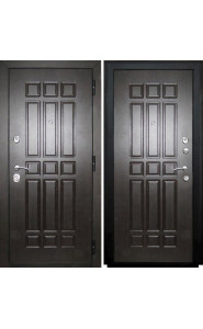 Дверь мет. SD Prof-5 Венге, со стеклом