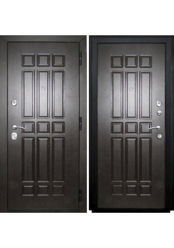 Дверь мет. SD Prof-5 Венге, со стеклом