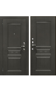 Дверь мет. SD Prof-10 Трио Венге, со стеклом