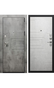 Дверь мет. SD Prof Фортуна New Бетон темный/Бетон светлый, со стеклом