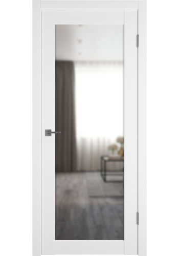 Межкомнатная дверь Emalex 32, со стеклом, цвет Emalex Ice Межкомнатная дверь Emalex 32, со стеклом, цвет Emalex Ice