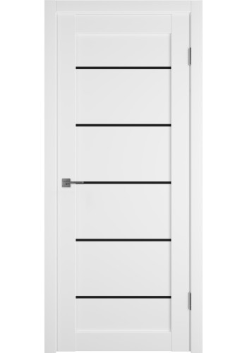 Межкомнатная дверь Emalex 27, со стеклом, цвет Emalex Ice