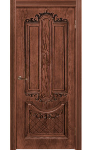 Дверь Муар, Орех натуральный 2 ДГ