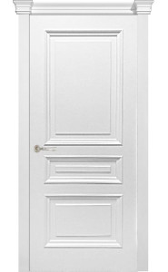 Дверь Багетто 1 Белая эмаль ДГ