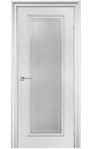 Дверь Венеция 1 Белая эмаль со стеклом