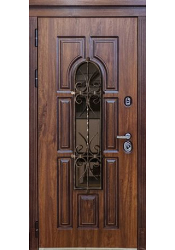Дверь входная Дива МХ 32 Винорит  STR Тёмный дуб Ковка Термо