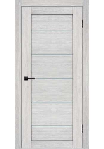 Дверь Альфа 5 Беленый дуб со стеклом