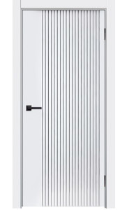 Дверь Мальта L 13 Белая эмаль ДГ