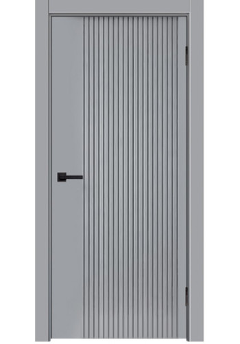 Дверь Мальта L 13 Светло-серая эмаль ДГ