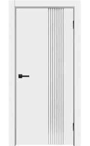 Дверь Мальта L 14 Белая эмаль ДГ