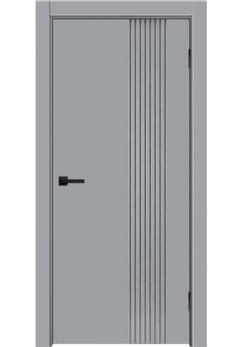 Дверь Мальта L 14 Светло-серая эмаль ДГ