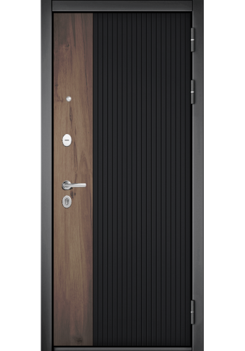 Дверь Мастино TRUST MASS PP Ч.М.М. Черный Матовый 9S-401ГМ Кале