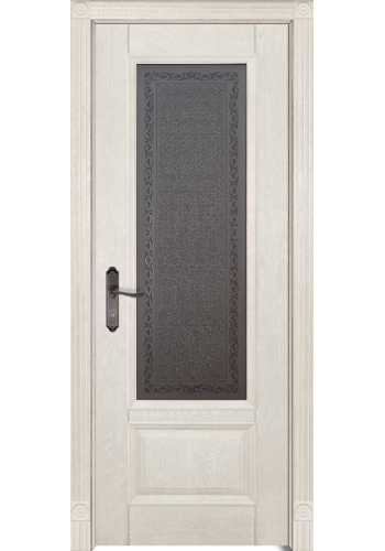 Дверь Аристократ 4 Слоновая кость со стеклом