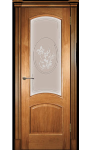 Леон М Светлый орех стекло матовое вьюнок